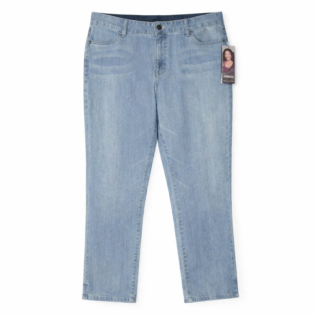 NWT KRISTIN DAVIS Light Wash Jeans Size 12